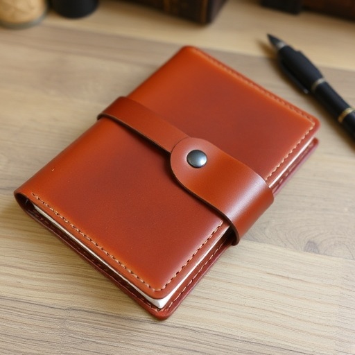 Handmade leather journal cover